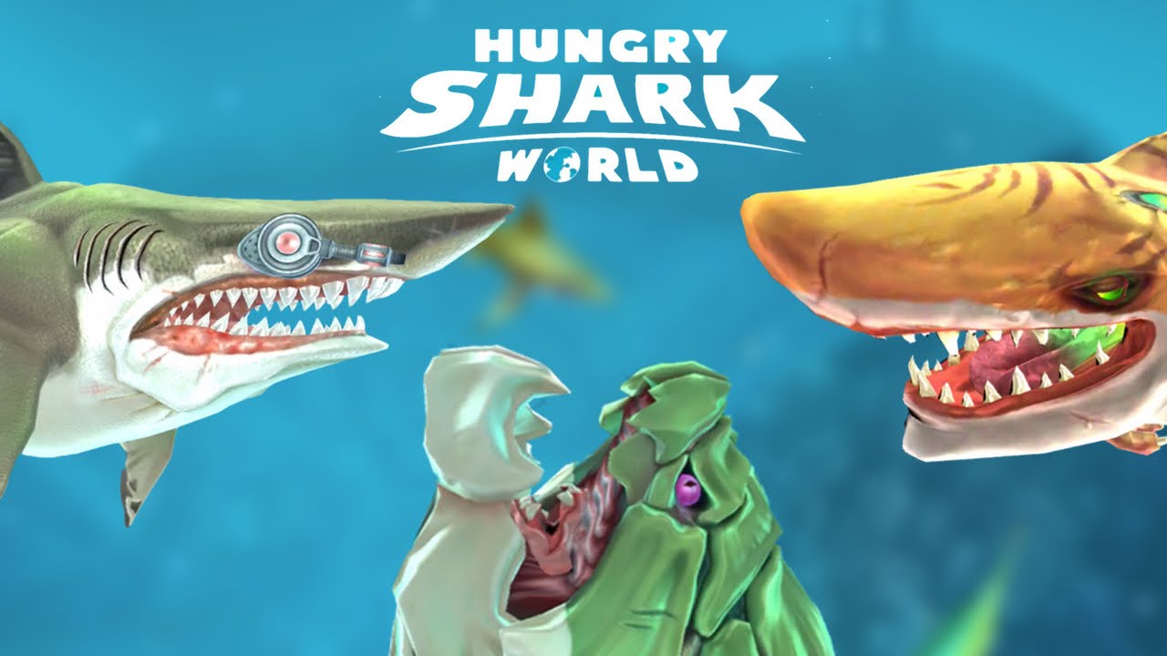 ALL !! (Special) SHARKS UNLOCKED -Hungry Shark World - New Shark Update/Gameplay- New Secret Area!