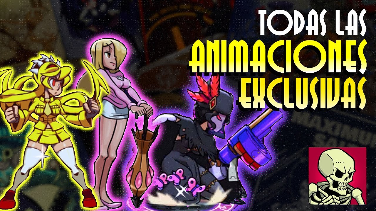 ВСЕ ЭКСКЛЮЗИВНЫЕ ВАРИАНТЫ АНИМАЦИИ В SKULLGIRLS MOBILE
