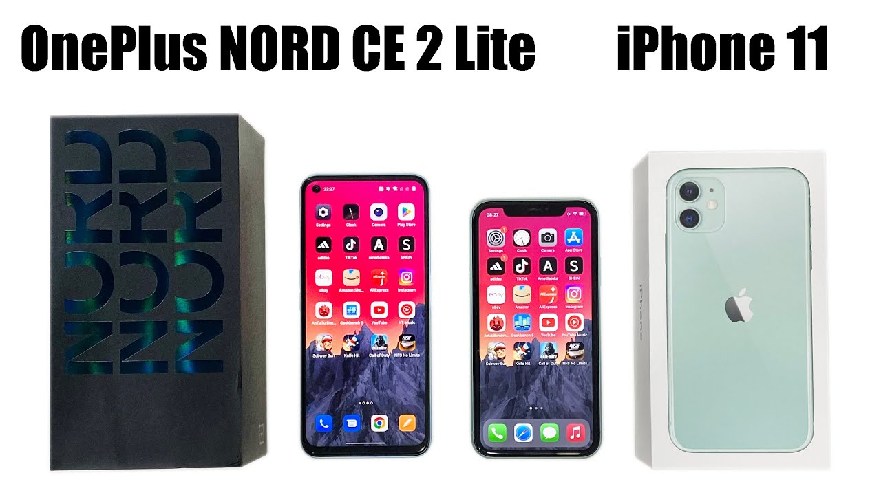 OnePlus NORD CE 2 Lite vs iPhone 11 SPEED TEST