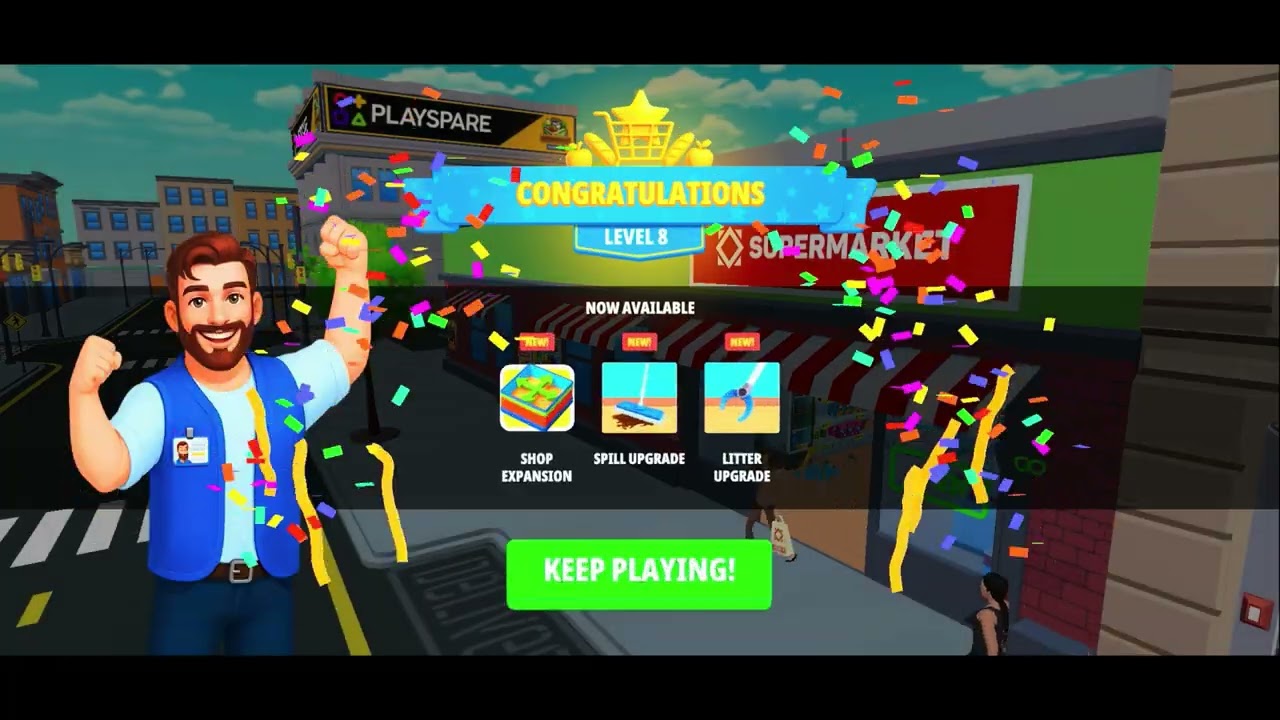 Mobile game supermarket simulator 