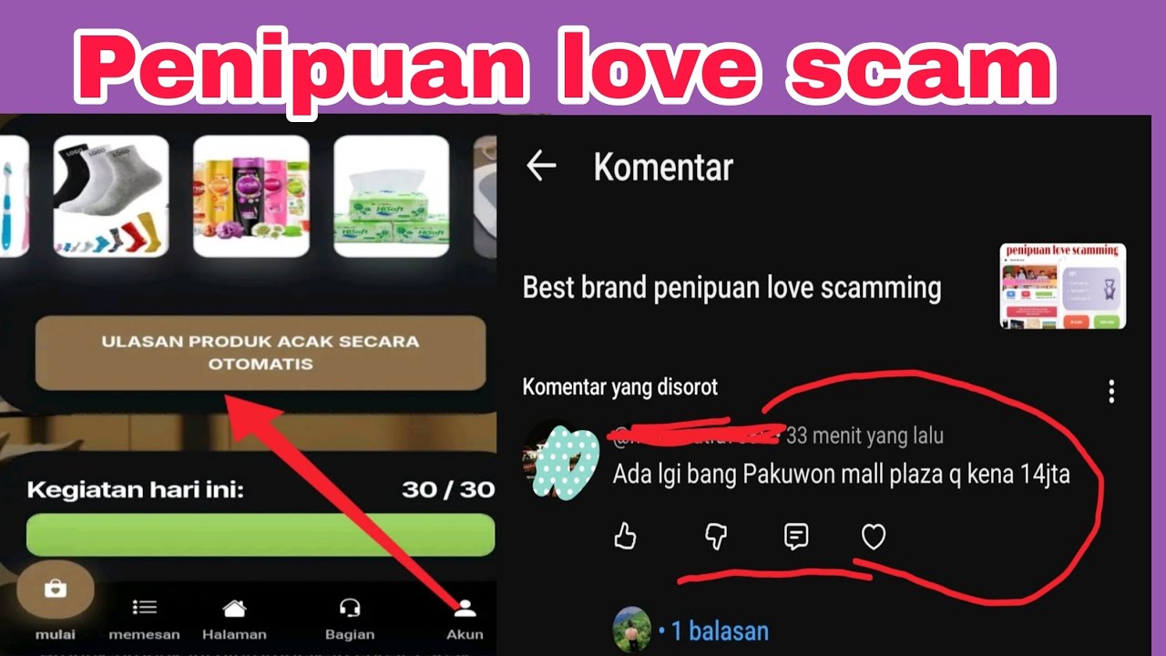 Pakuwon mall plaza penipuan love scamming
