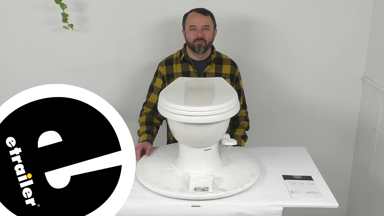 etrailer | Review of Dometic RV Toilets - 411 White Ceramic Low Profile RV Toilet - DMC74JF