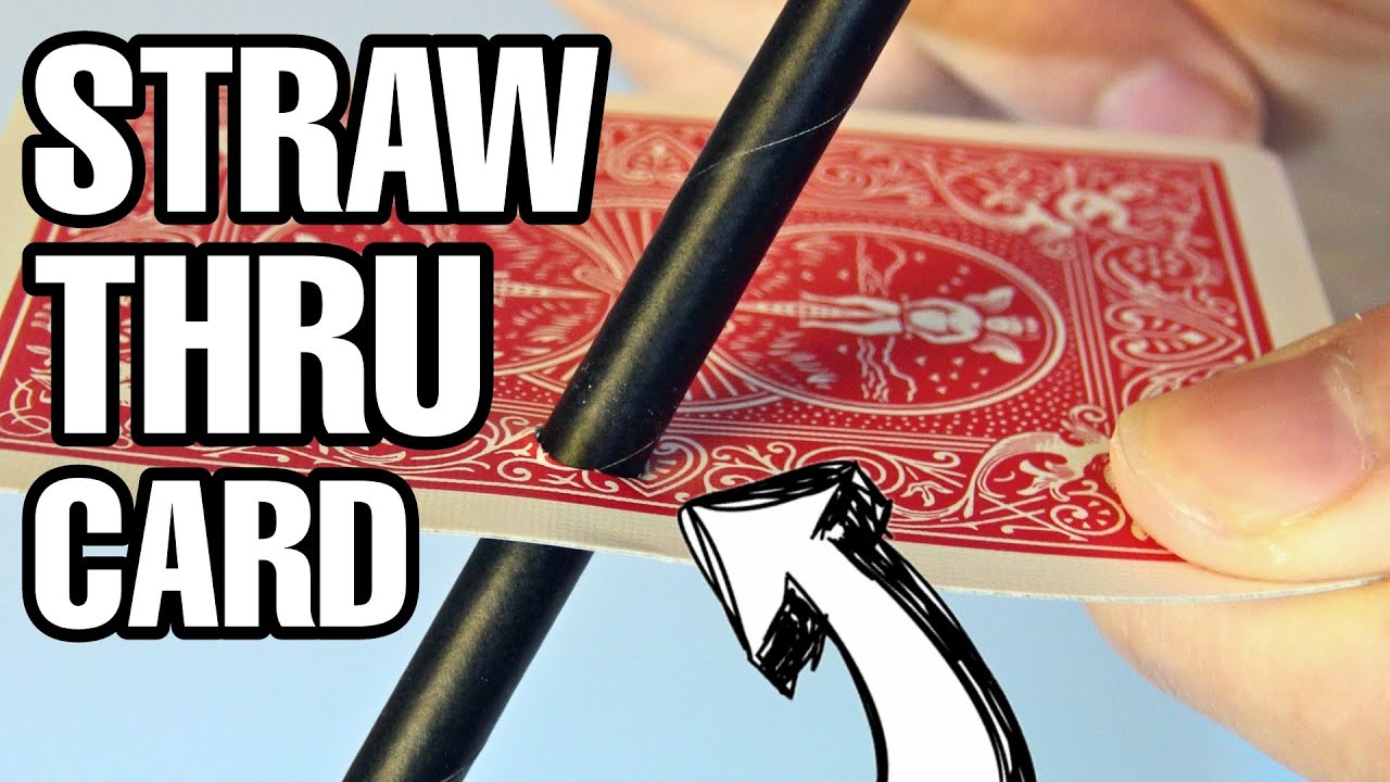 ULTIMATE Straw THRU Card! - Magic Tutorial