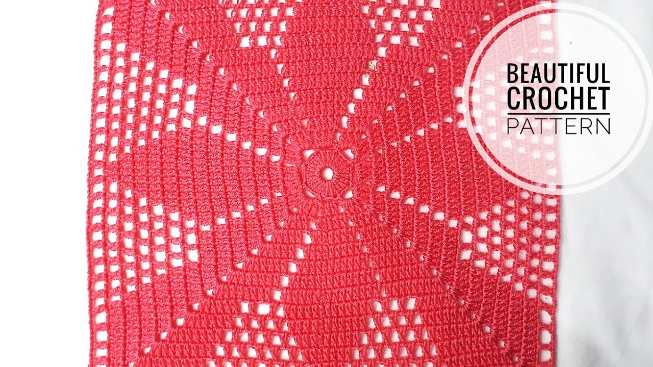 Crochet Design ( Thalposh / Table Cloth / Placemat / Cushion Cover ) in Hindi - Woolen Craft 176