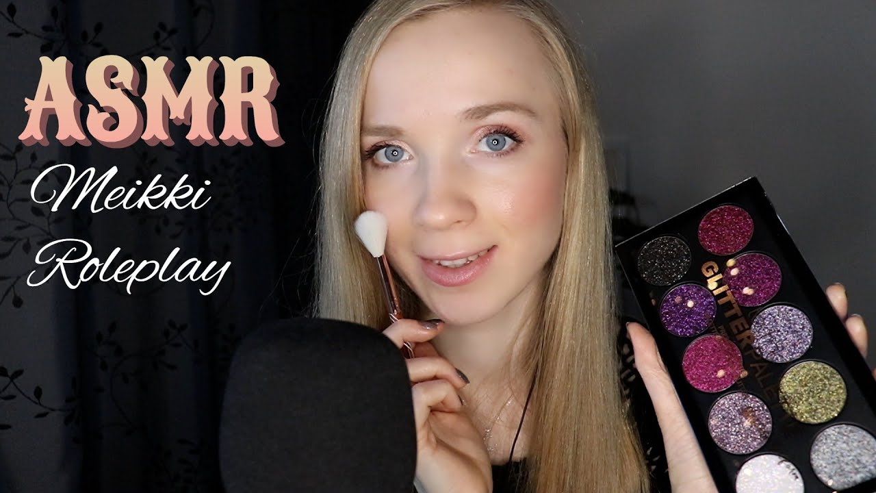 ASMR SUOMI✨JUHLAMEIKKI ROLEPLAY✨ Meikkaan sut 💖ASMR MAKE UP💜Personal Attention
