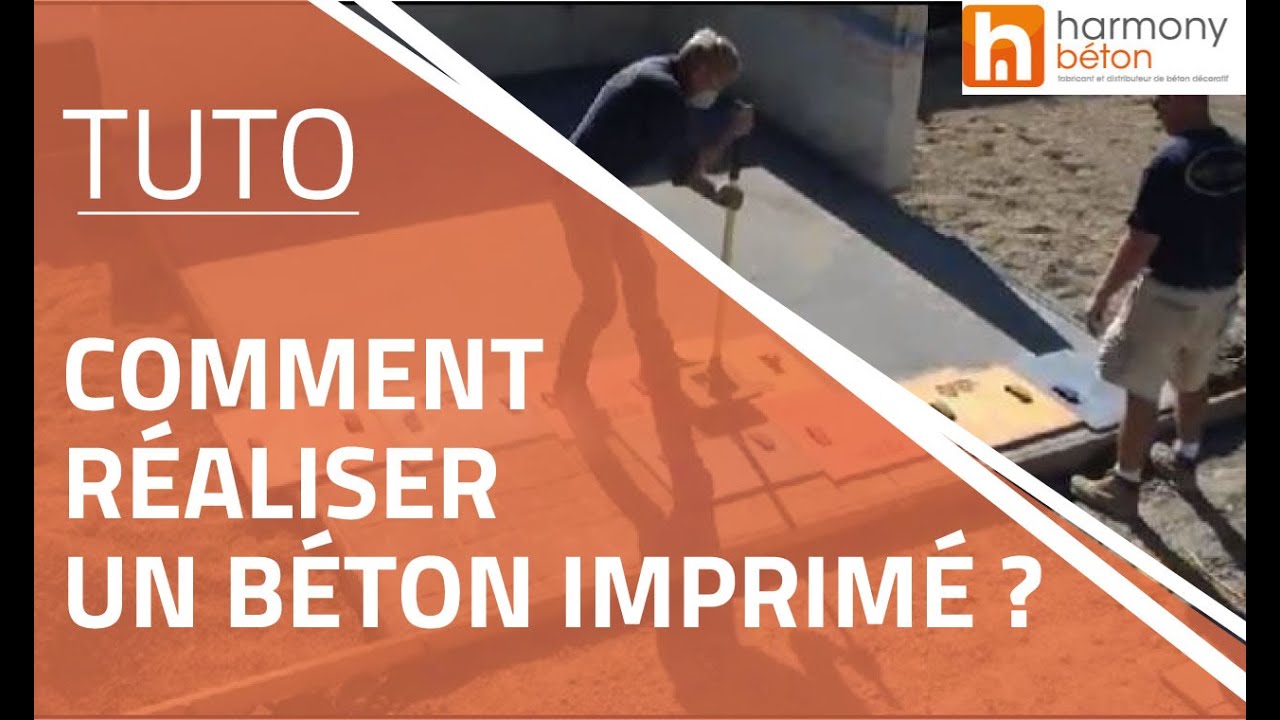 Comment réaliser un Béton Imprimé ?