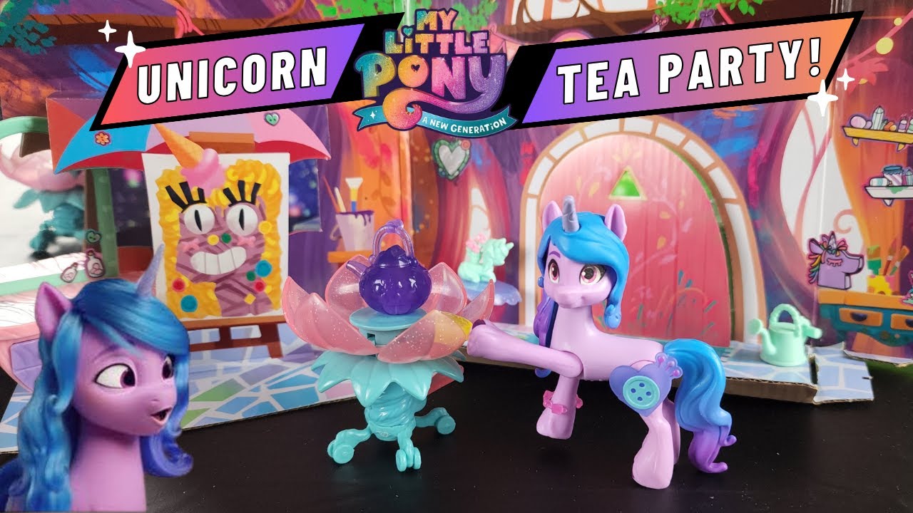 🫖🦄Toys R Us Canada Exclusive!🍁 My Little Pony: Make Your Mark Unicorn Tea Party Izzy Moonbow!