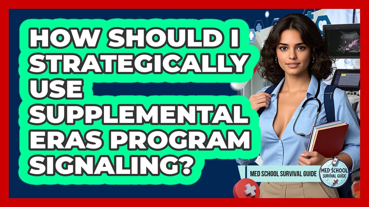How Should I Strategically Use Supplemental ERAS Program Signaling? - Med School Survival Guide