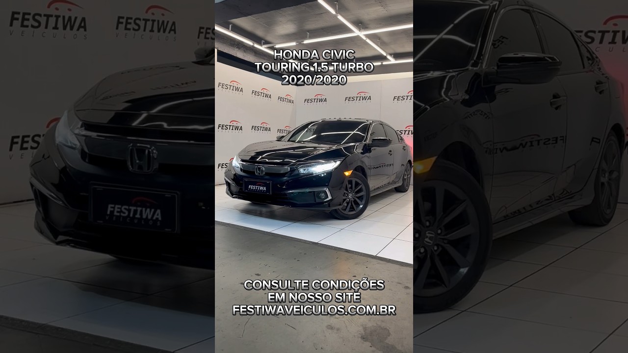 HONDA CIVIC TOURING 1.5 TURBO 2020/2020 #hondacivic #honda #civic #carros #seminovos
