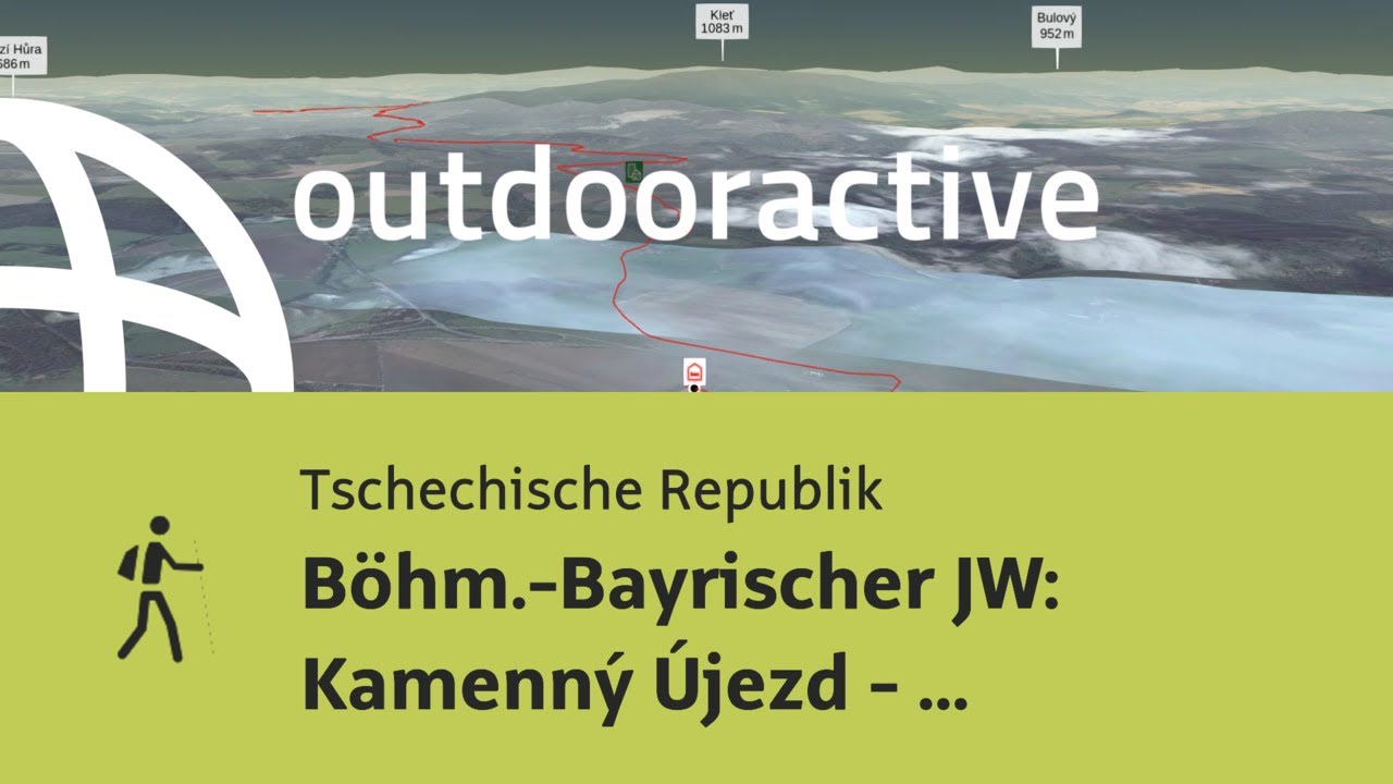 Pilgerweg in der Tschechischen Republik: B&ouml;hm.-Bayrischer JW: Kamenn&yacute; &Uacute;jezd - Česk&yacute; Krumlov