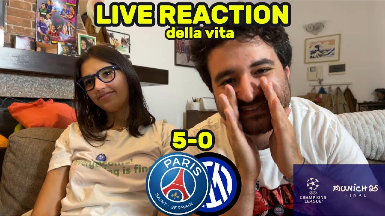 PSG 5-0 INTER [LIVE REACTION Finale UCL '24-'25]