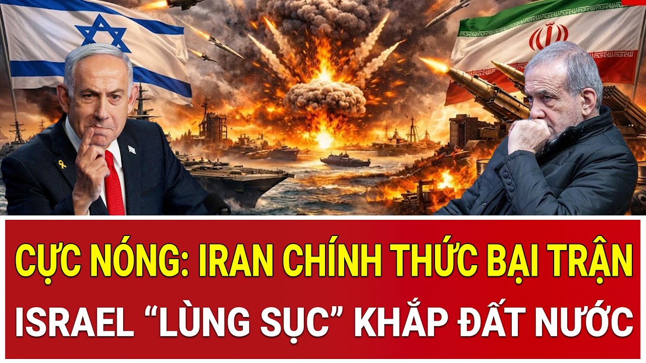 Cực nóng: Iran chính thức bại trận, Israel “lùng sục” khắp đất nước, Tehran quyết định sống còn