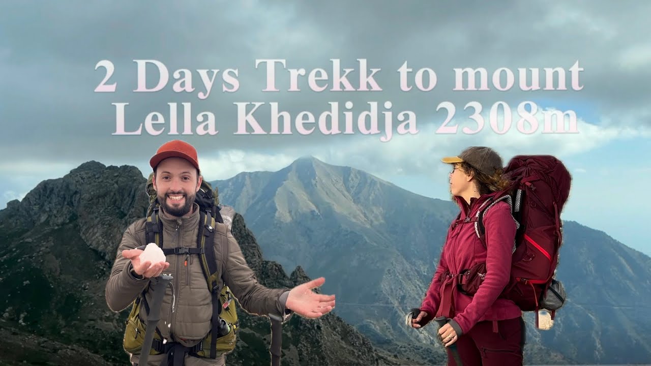 Couple Hiking and Camping in the 3rd highest mountain in Algeria !