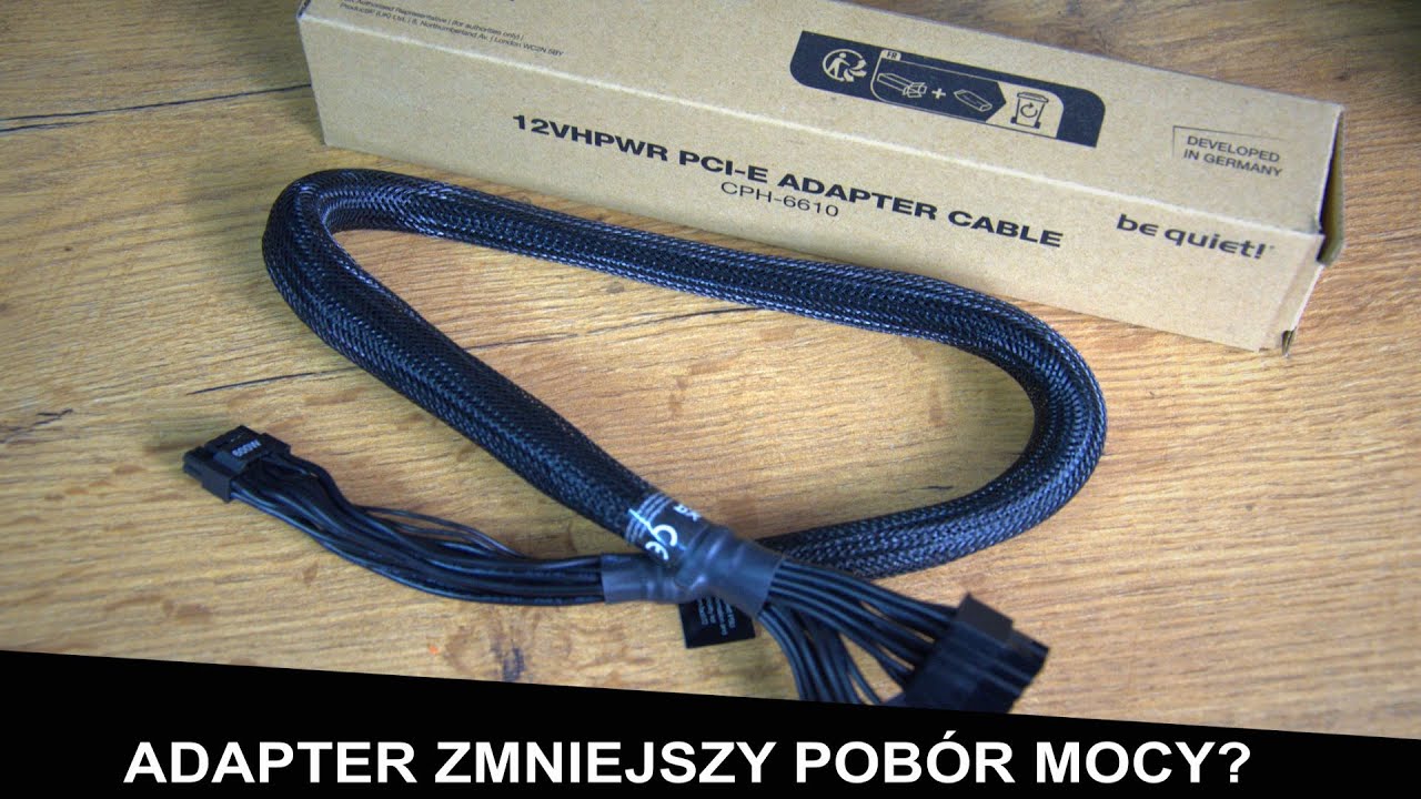 be quiet! 12VHPWR - ok. 25 W poboru energii mniej niż przez adapter NVIDII. SZOK.