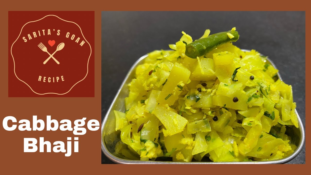 Goan Style Cabbage Bhaji | Quick and Tasty Cabbage Bhaji with grated coconut | Sarita’s Goan Recipe