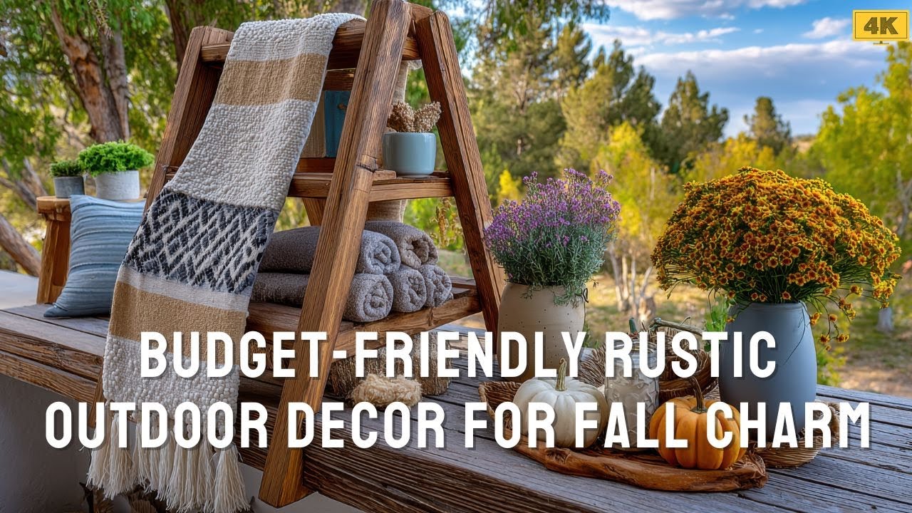 Budget-Friendly Rustic Outdoor Decor for Fall Charm 🍂✨