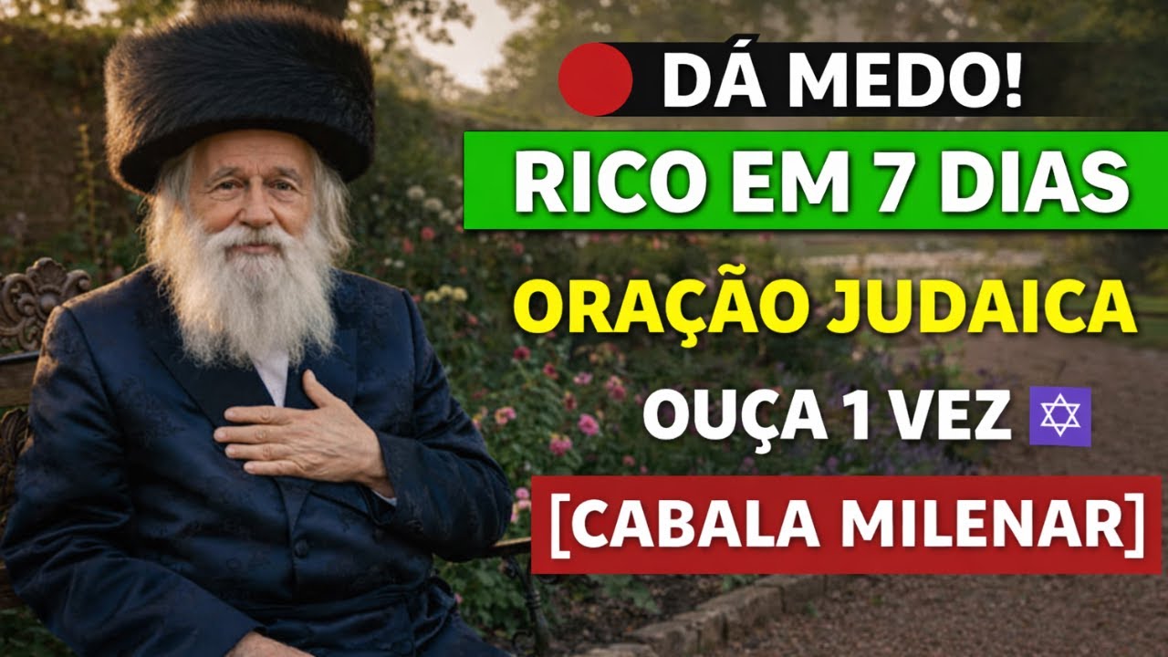 🔴Dá MEDO! Fique RICO Ouvindo Esta ORAÇÃO Judaica 1 Única Vez — Muito Dinheiro Em 7 Dias  Cabala