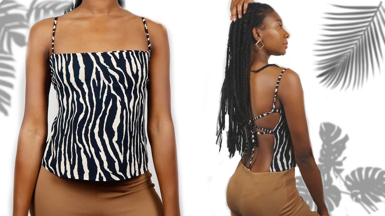 HOW TO SEW A BACKLESS TOP| REFORMATION INSPIRED 