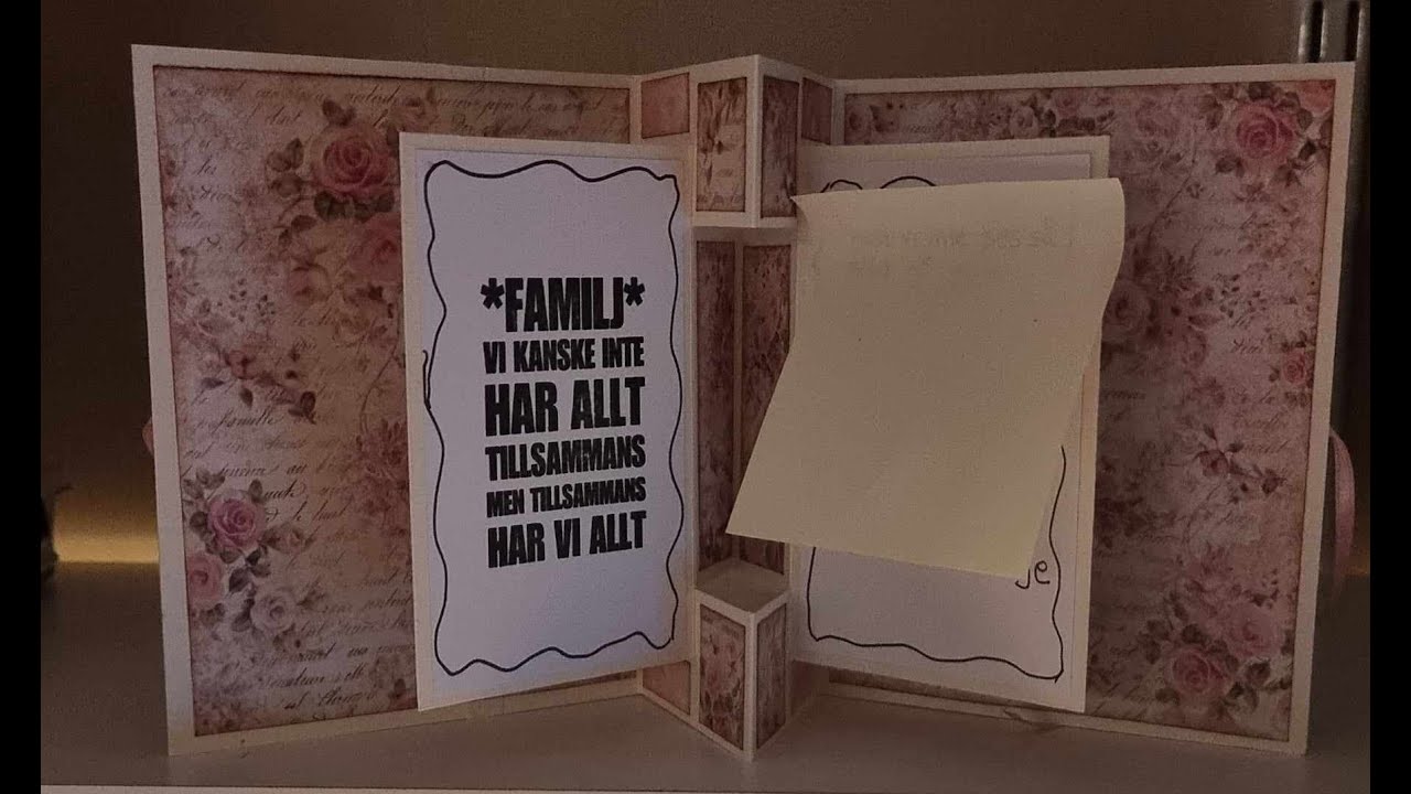 Double pop up page card