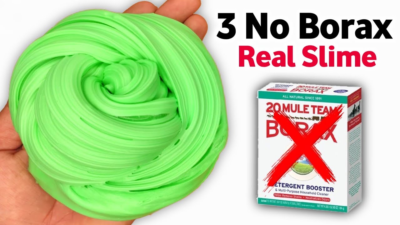 3 Best No Borax❌️ Slime💦 How to make Slime at home easy [ASMR]