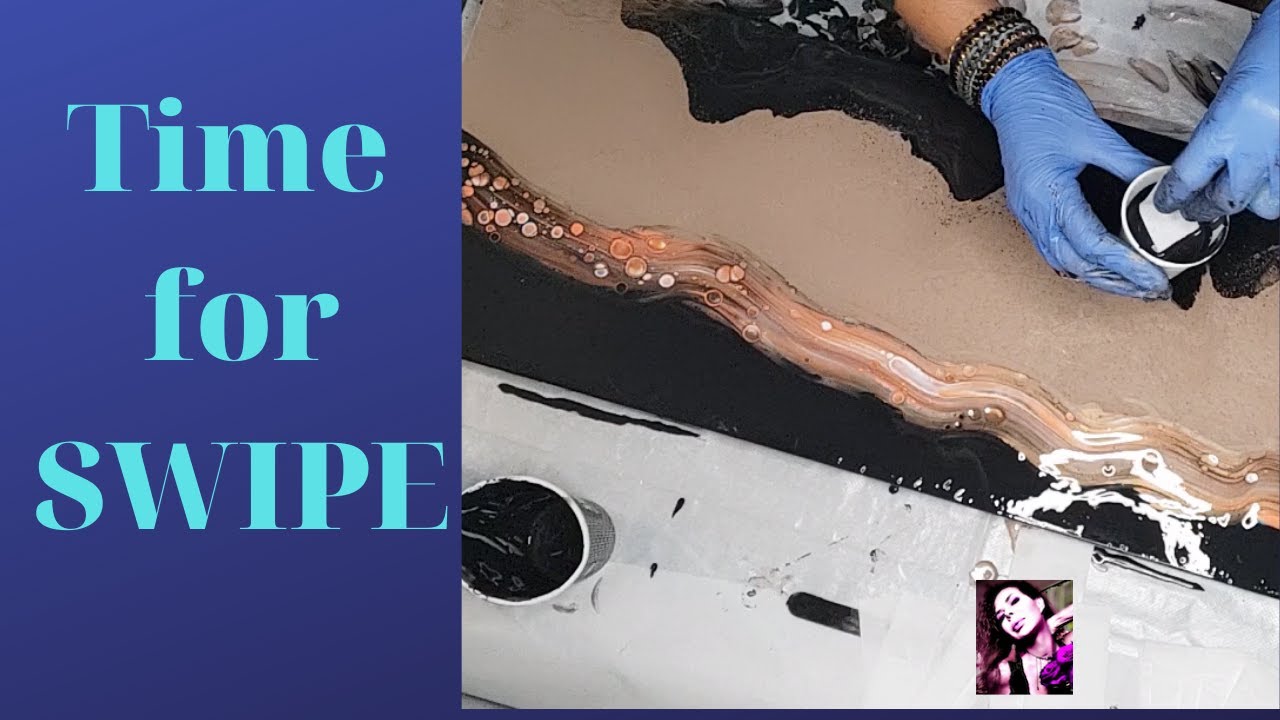 Acrylic Swipe-Earth colors - 