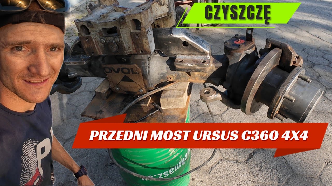PRZEDNI MOST URSUS C360 4X4  CZYSZCZENIE LASEREM