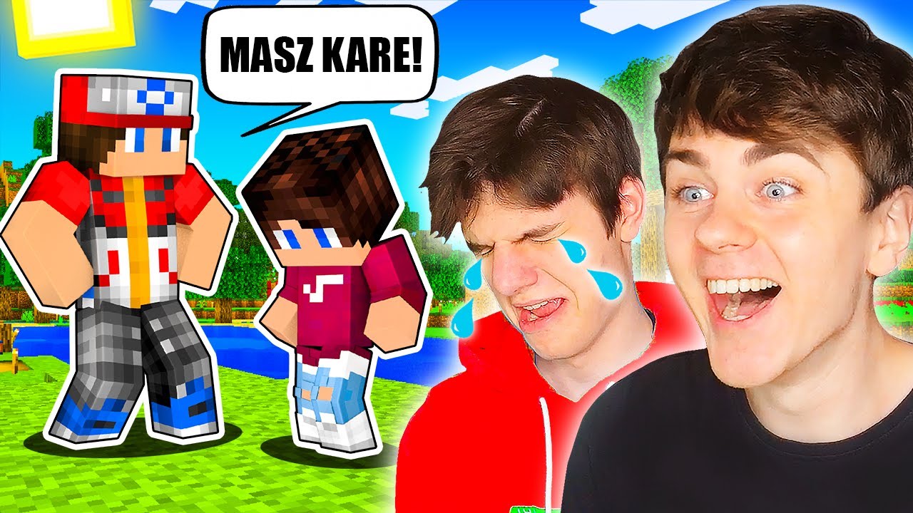 M&Oacute;J SYN DOSTAŁ KARĘ w Minecraft