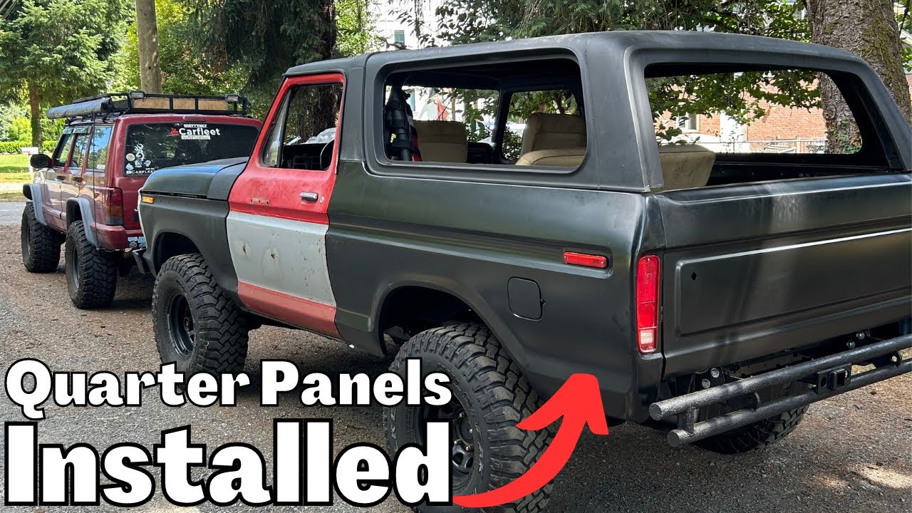 How To Install Quarter Panels EASY! 1979 Ford Bronco Restoration |PART 38|