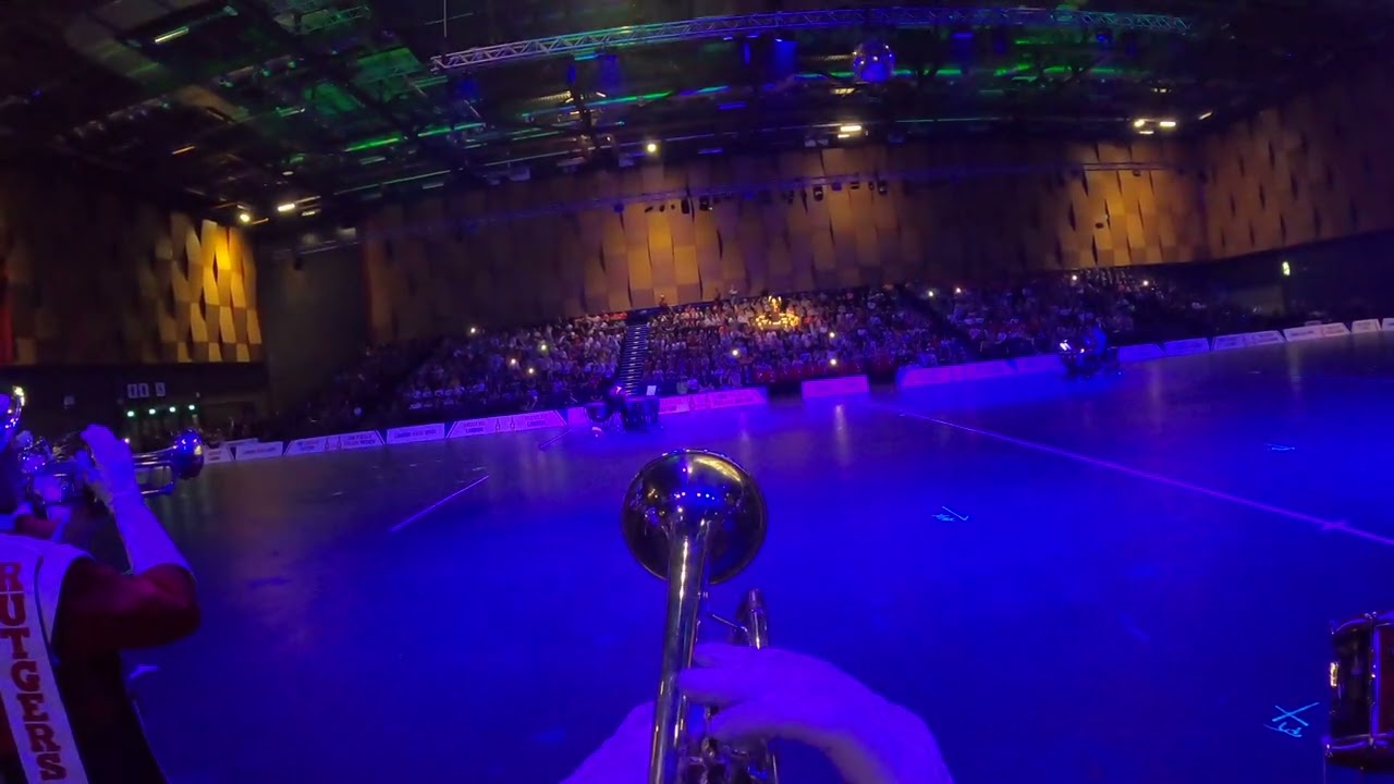 Rutgers University Marching Band 2025 at London Band Week Tattoo Opening Ceremony Trumpet Cam