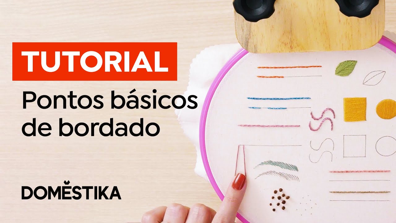 TUTORIAL BORDADO: Pontos Básicos para iniciantes com Mariah Escossia | Domestika Brasil