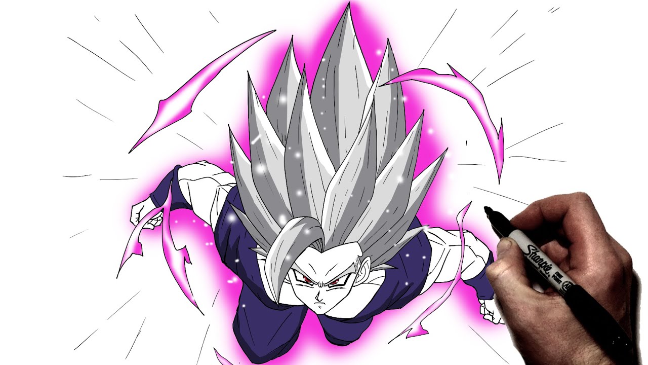 Как нарисовать Гохана-зверя (летающего) | Пошаговое руководство | Dragon Ball