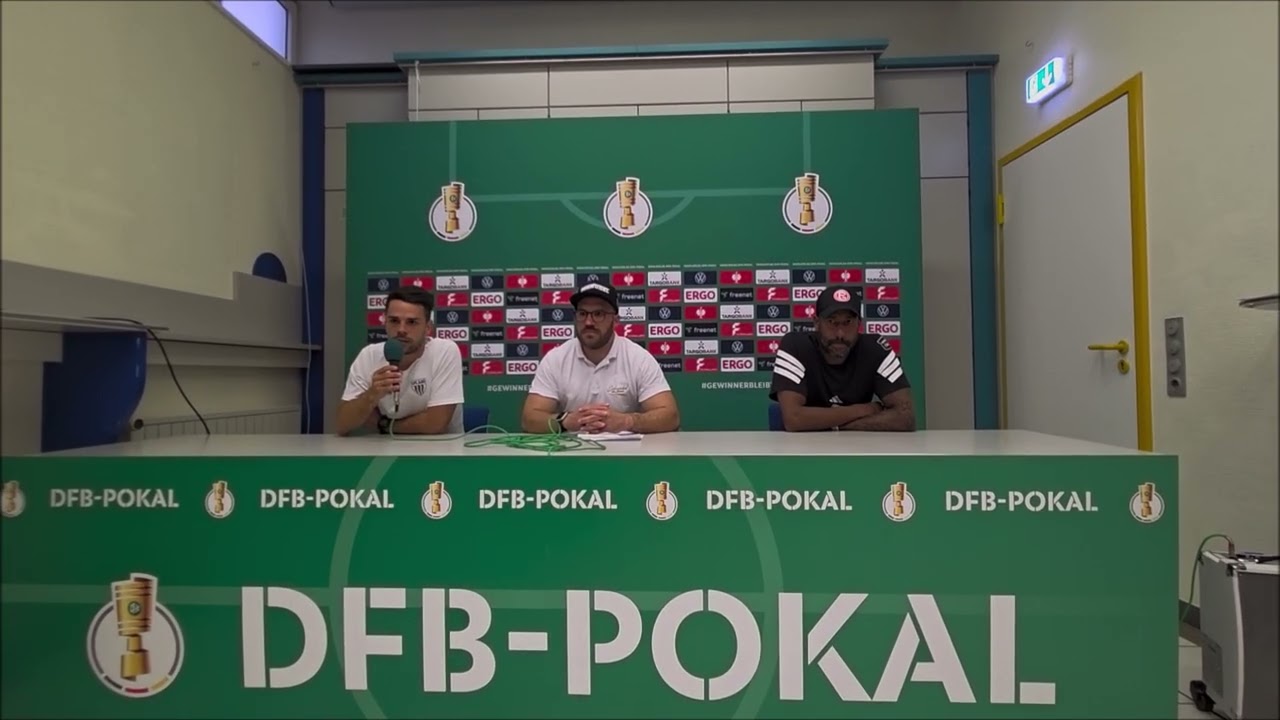 Pressekonferenz DFB Pokal Schweinfurt   Düsseldorf