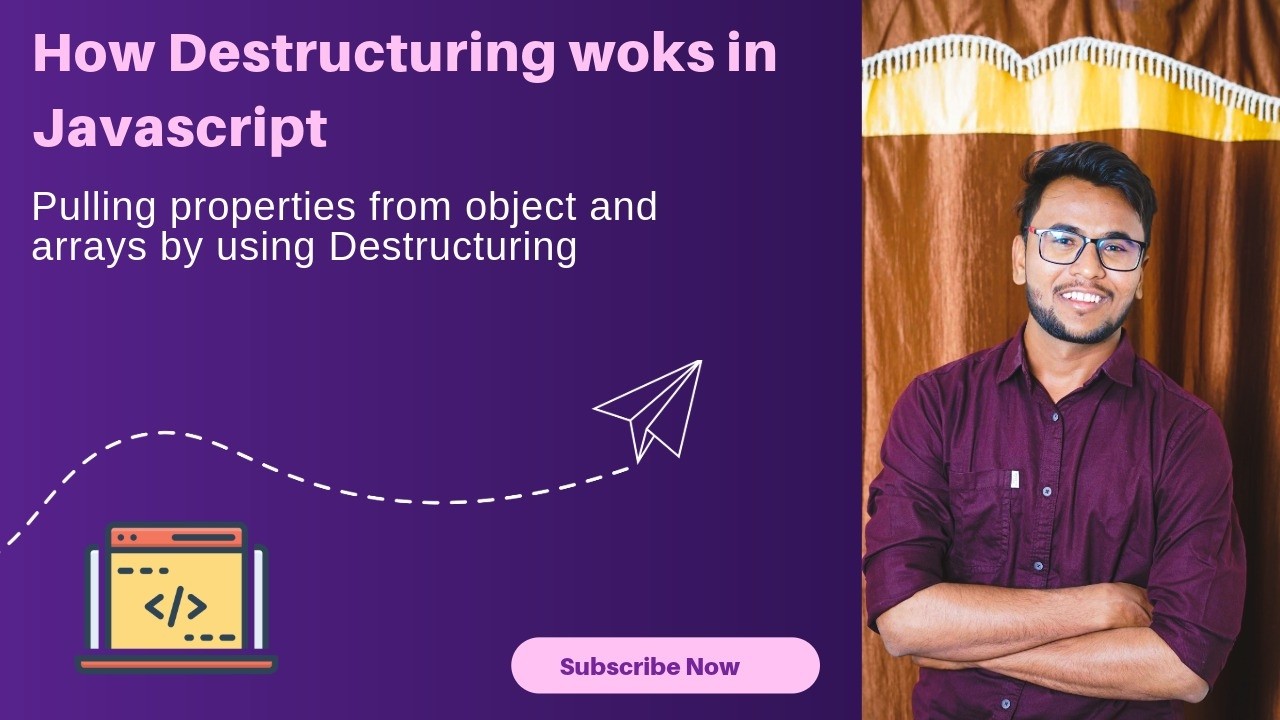 11. Destructuring In Javascript  #coding #javascript #arrays #object #viral #programming #webdev #js
