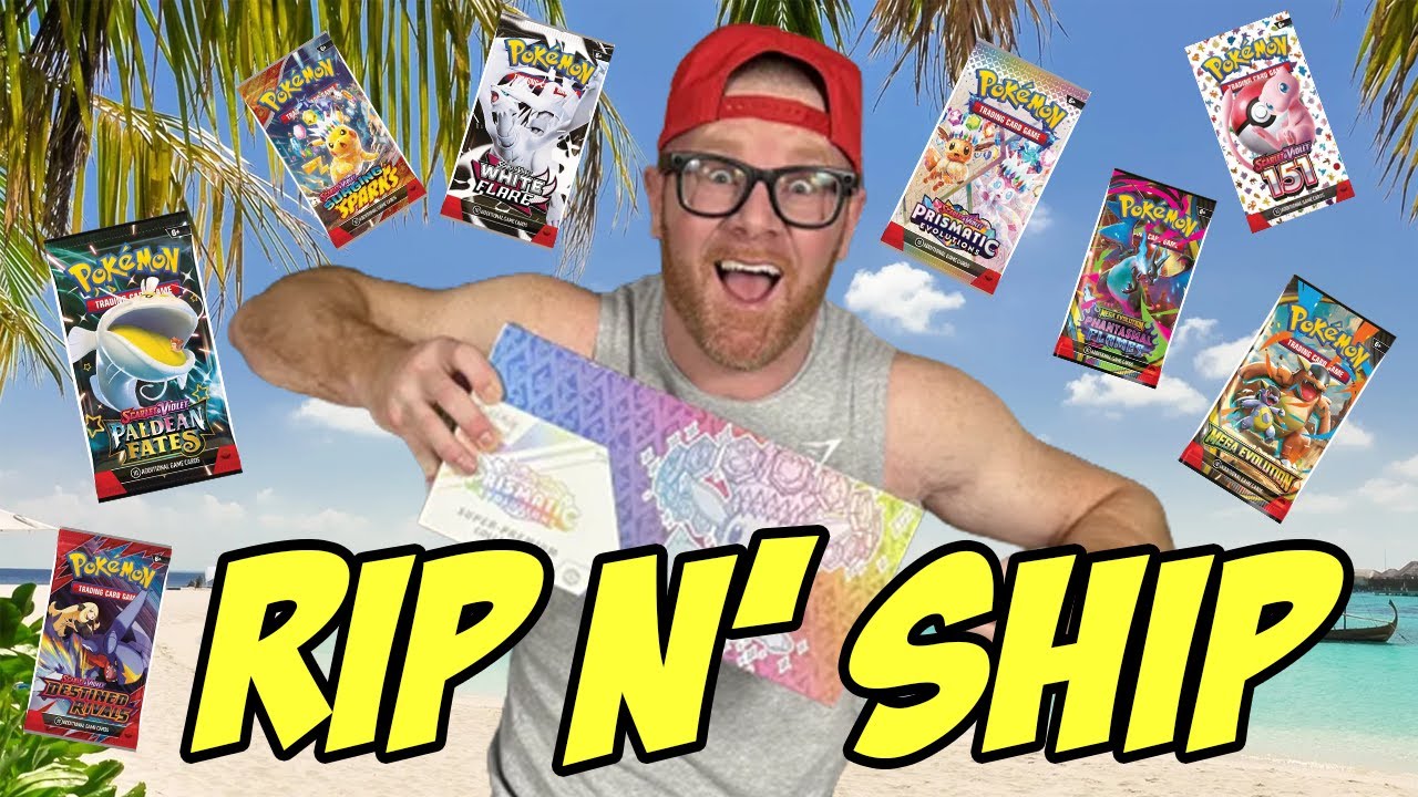 🔴 LIVE Pokémon RIP N SHIP! Top Hit Bonus CHARIZARD UPC!