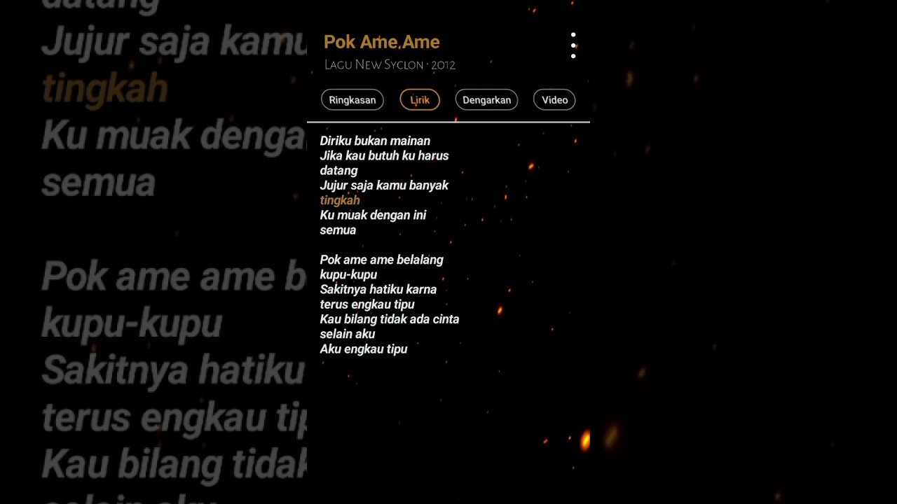 Ali Abdul Aziz - Pok Ame ame