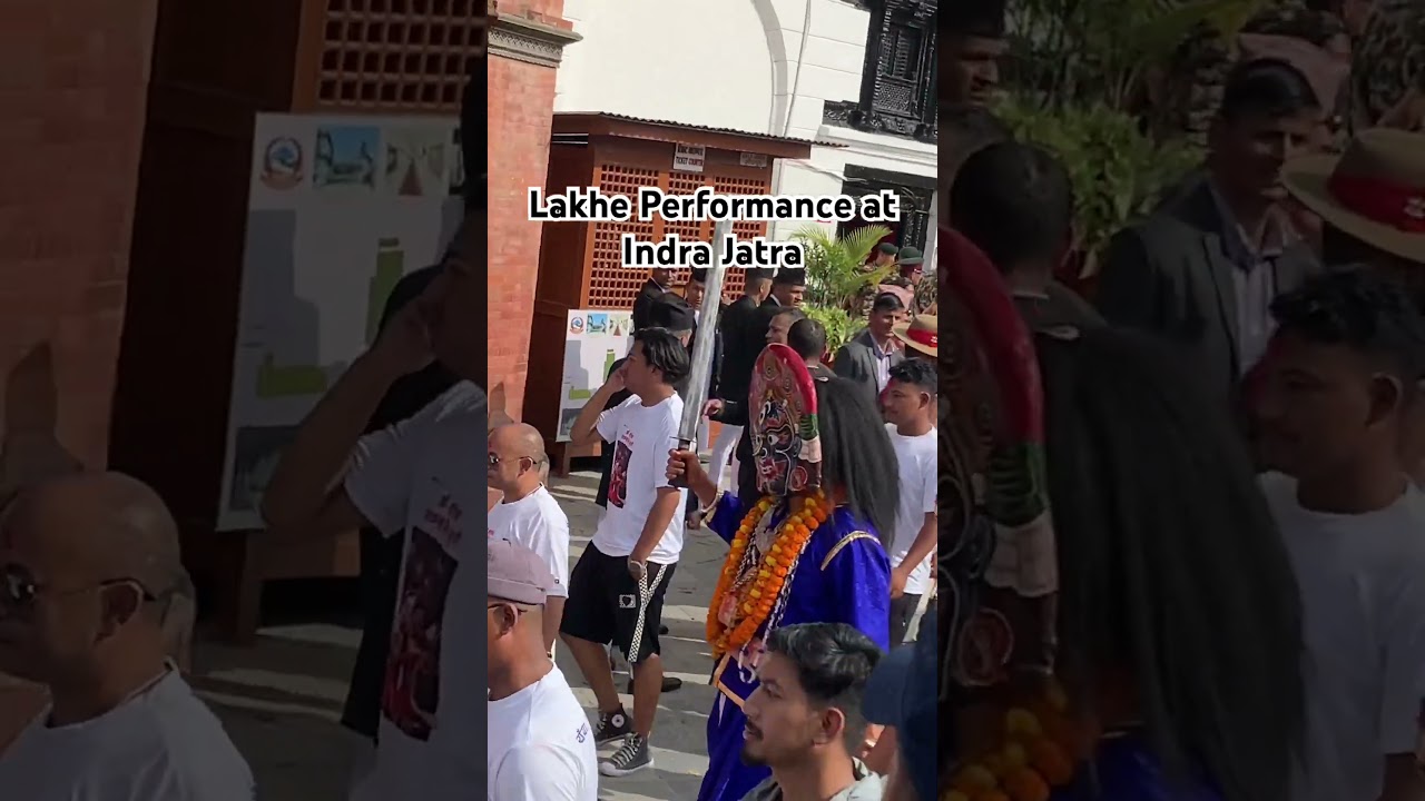 Lakhe performance at Indra Jatra