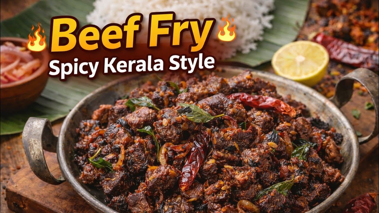 നാടൻ ബീഫ് ഫ്രൈ റെസിപി | അമ്മയുടെ രഹസ്യ മസാലയോടെMom’s Special Beef Kerala Style Spicy Beef Fry
