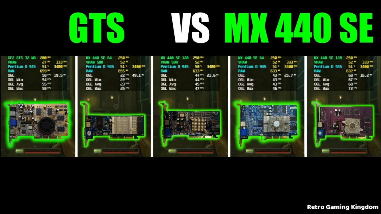 GeForce2 GTS vs GeForce4 MX 440 SE Test In 10 Games (Capture Card)