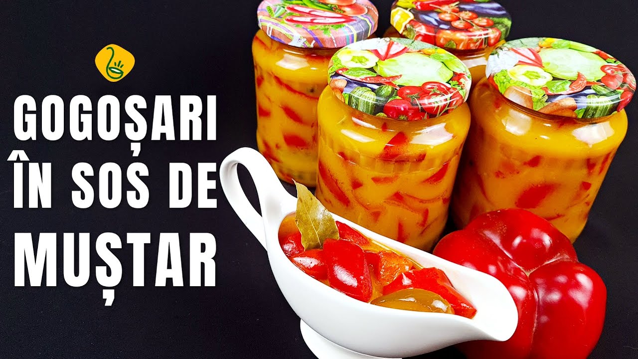 Gogosari in sos de mustar - reteta incredibila pentru iarna