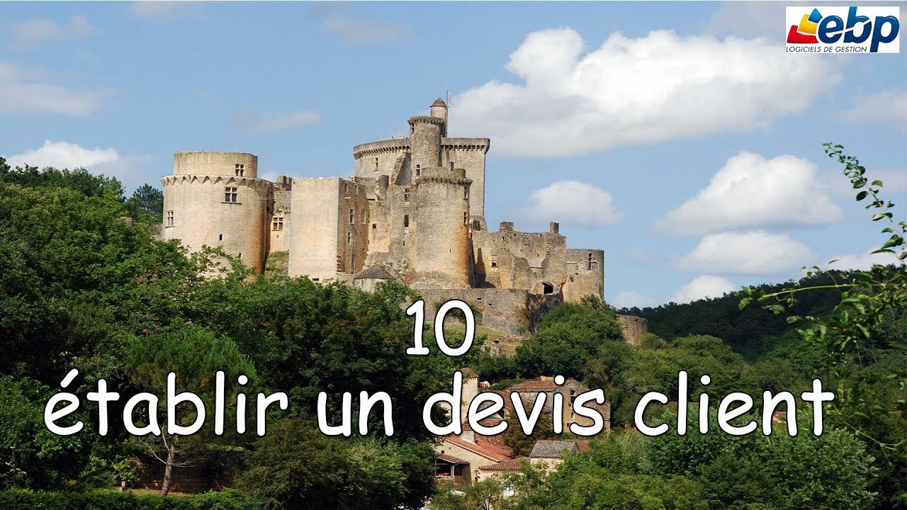 PGI EBP : Leçon 10 Établir un devis client