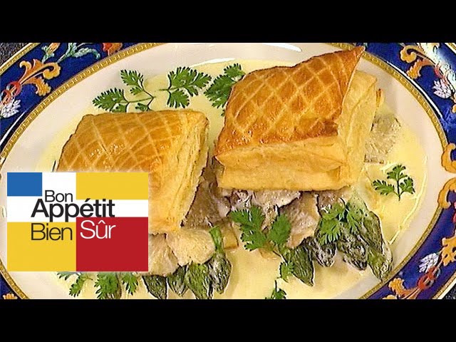 Feuilleté d'asperges vertes aux pleurotes [Recette]
