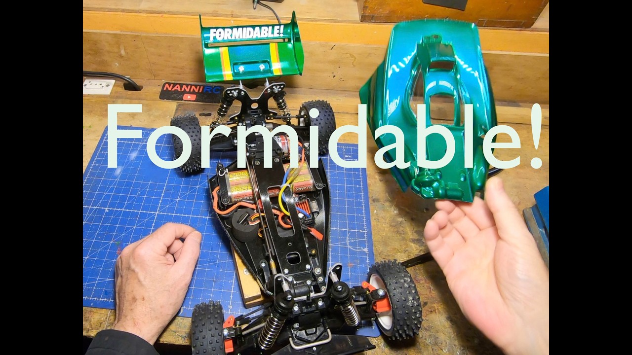 How to paint an RC car body. Tamiya Top Force  building part 8