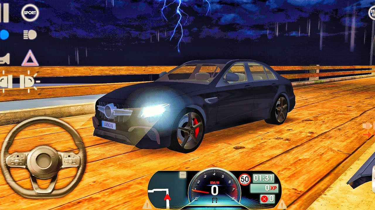 Driving School Sim 2020 - 2017 Mercedes-AMG E 63 - Night Rainy Drive On The Highway Android Gameplay