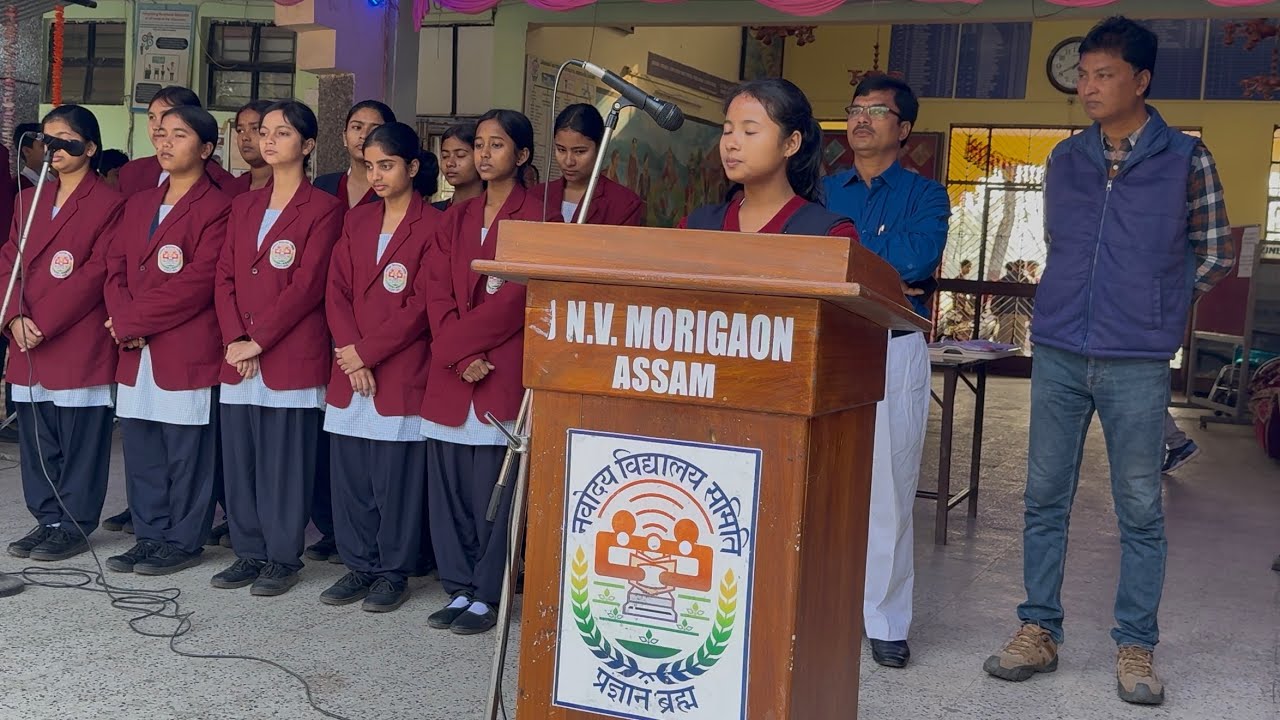 Morning Assembly Activities 💥 JNV-Morigaon, Assam 🌼🌺