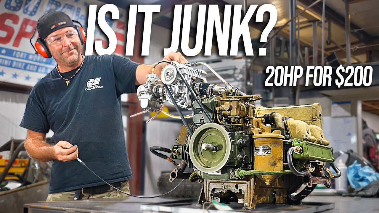 We Gambled on a $200 4 Cylinder Generator Engine from the Military Surplus Store + SUPERCHARGED IT!