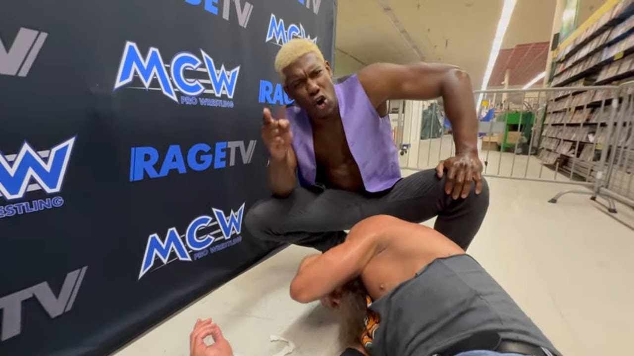Patrick Clark attacks Ken Dixon ahead of their Street Fight in Hollywood, MD