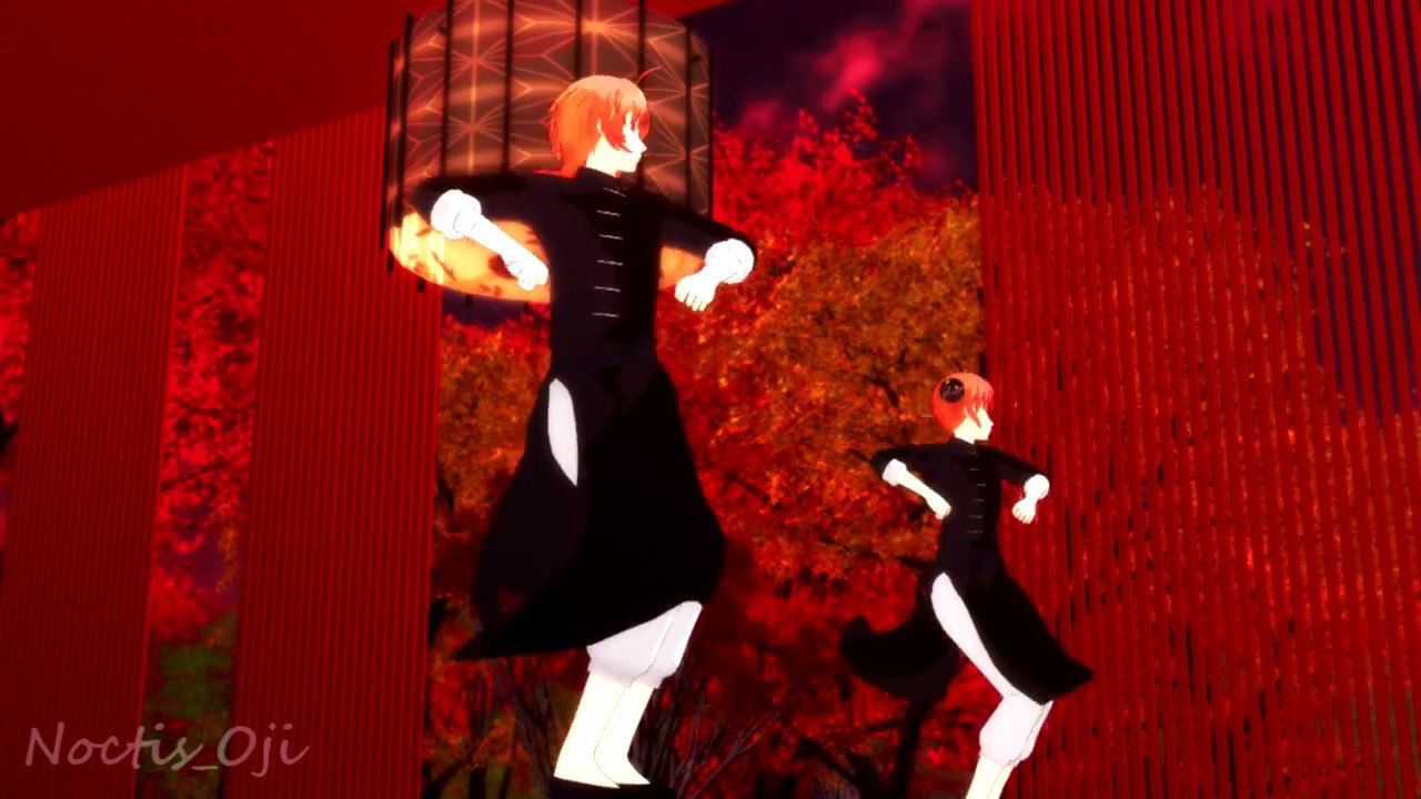 [Gintama / 銀魂MMD reqyest] Bad Apple [Kamui, Kagura / 神威, 神楽]