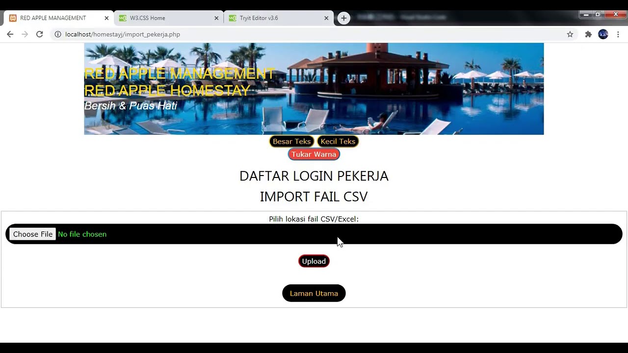 Tutorial 3 : Sistem Tempah Homestay (Design)