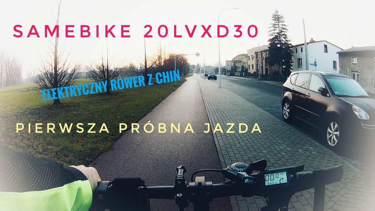 Samebike 20LVXD30  pierwsza próbna jazda fabrycznym chińskim elektrykiem