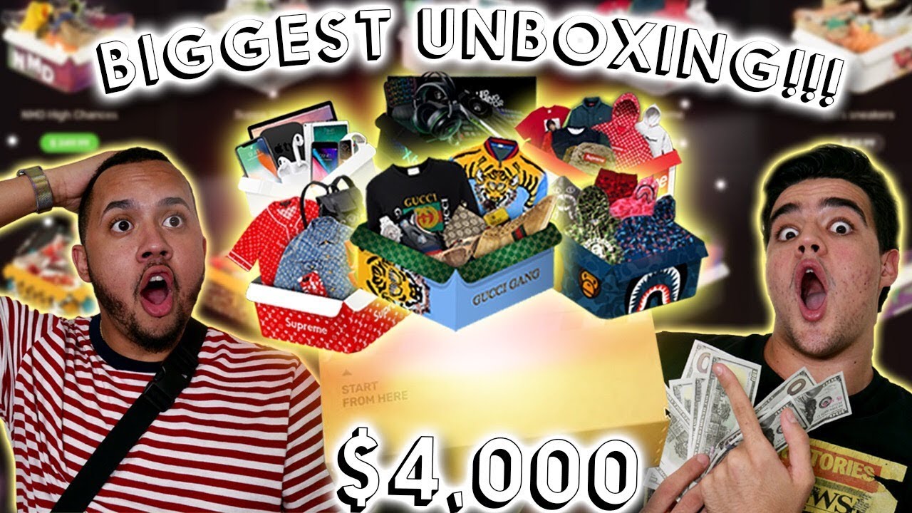 BIGGEST MYSTERY BRAND UNBOXING $4,000 WORTH OF ONLINE HYPEBEAST MYSTERY BOXES!! * NOT SPONSORED